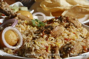 Синдхи бирьяни с бараниной (Sindhi Biryani)