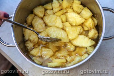 Фотографии рецепта Ананасовый джем с агар-агаром , 02 Ананасовый джем с агар-агаром , Шаг 02