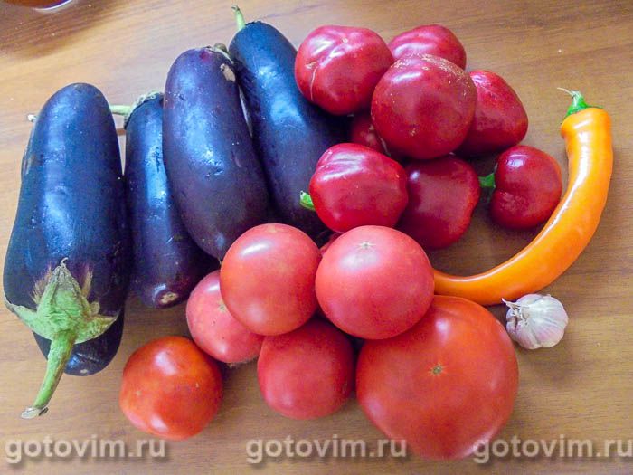 Фотографии рецепта Баклажаны в аджике на зиму, 01 Баклажаны в аджике на зиму, Шаг 01