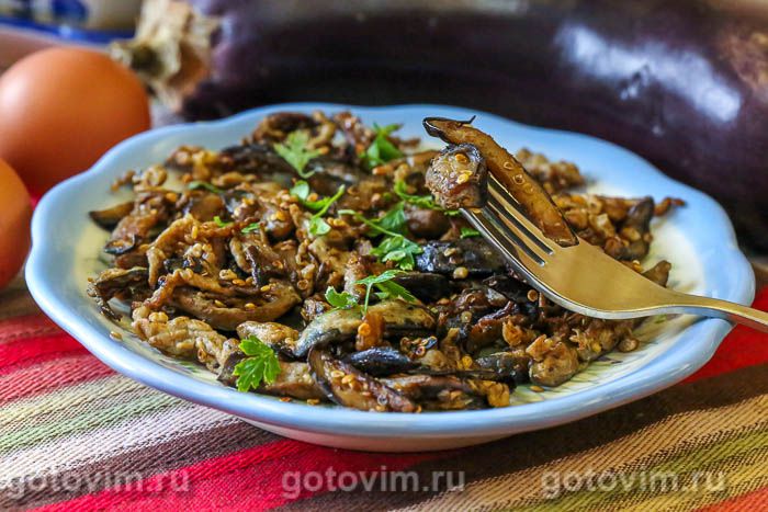 Баклажаны, жаренные с яйцом. Фотография рецепта Баклажаны, жаренные с яйцом. Фотография рецепта