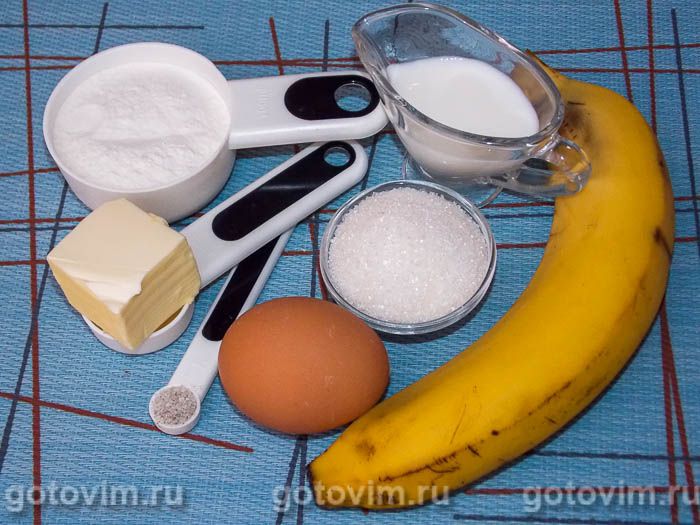 Фотографии рецепта Банановый пудинг в микроволновке, 01 Банановый пудинг в микроволновке, Шаг 01