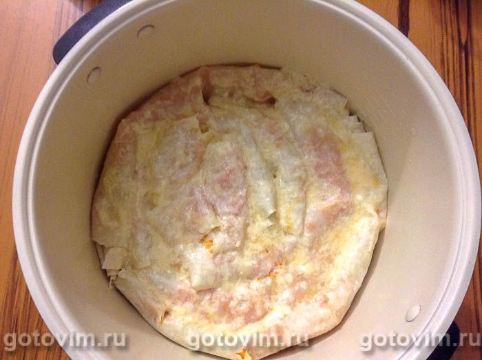 Фотографии рецепта Болгарская баница с тыквой (в мультиварке), 05 Болгарская баница с тыквой (в мультиварке), Шаг 05