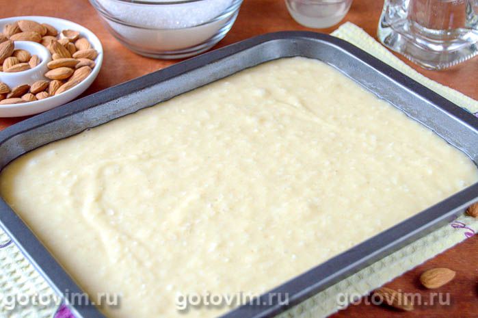 Фотографии рецепта Басбуса (манник с кокосовой стружкой), 08 Басбуса (манник с кокосовой стружкой), Шаг 08