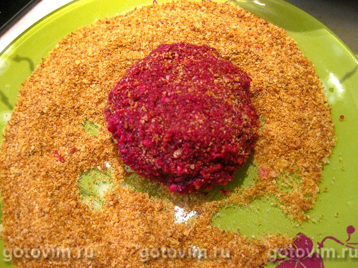 Фотографии рецепта Котлеты из свеклы с сыром, 06 Котлеты из свеклы с сыром, Шаг 06