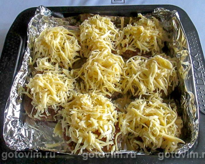 Фотографии рецепта Биточки из куриного фарша с гречкой и сыром в мультиварке, 06 Биточки из куриного фарша с гречкой и сыром в мультиварке, Шаг 06