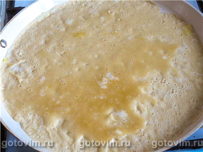 Фотографии рецепта Яичный рулетик по-японски (тамаго яки), 03 Яичный рулетик по-японски (тамаго яки), Шаг 03