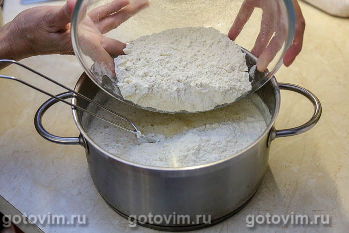 Фотографии рецепта Дрожжевые блины на кефире, 06 Дрожжевые блины на кефире, Шаг 06