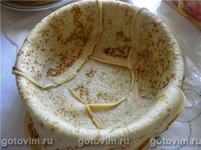 Фотографии рецепта Блинчатый пирог с сыром, 02 Блинчатый пирог с сыром, Шаг 02