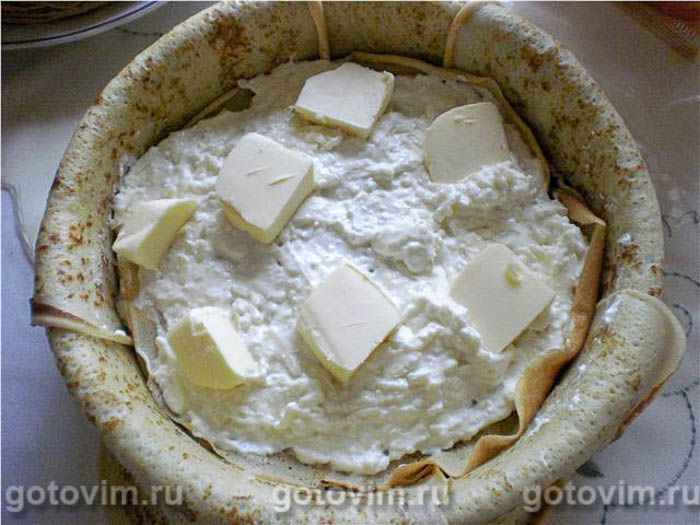 Фотографии рецепта Блинчатый пирог с сыром, 03 Блинчатый пирог с сыром, Шаг 03