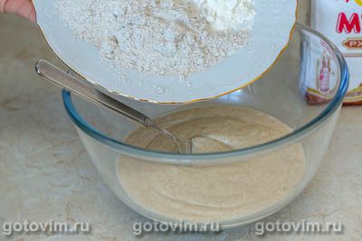 Фотографии рецепта Блины ржаные на закваске, 02 Блины ржаные на закваске, Шаг 02