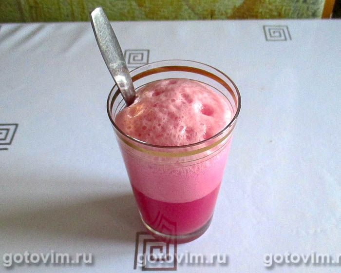 Фотографии рецепта Дрожжевые блинчики на свекольном отваре со сладким цитрусовым соусом, 05 Дрожжевые блинчики на свекольном отваре со сладким цитрусовым соусом, Шаг 05
