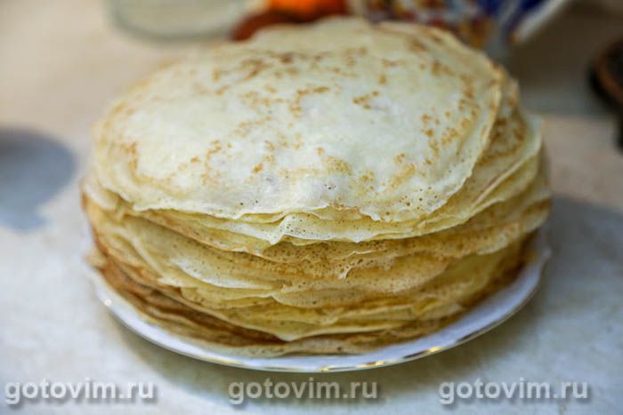 Фотографии рецепта Блинный пирог с картофелем и лисичками, 01 Блинный пирог с картофелем и лисичками, Шаг 01