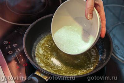 Фотографии рецепта Блины с яблоками в карамели, 03 Блины с яблоками в карамели, Шаг 03