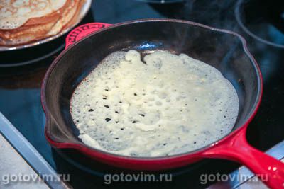 Фотографии рецепта Блины на кефире, 04 Блины на кефире, Шаг 04