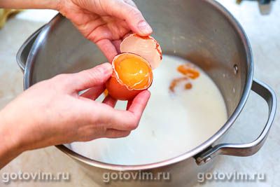 Фотографии рецепта Блины заварные на молоке , 01 Блины заварные на молоке , Шаг 01