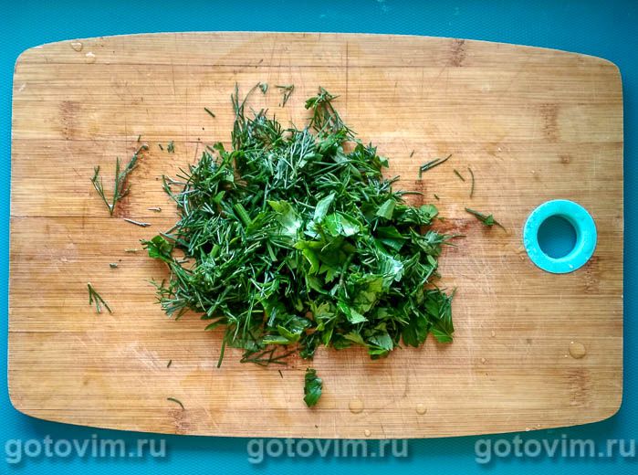 Фотографии рецепта Чебуреки с творогом, сыром и зеленью (Ругувачки), 02 Чебуреки с творогом, сыром и зеленью (Ругувачки), Шаг 02