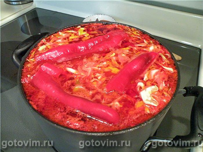 Фотографии рецепта Борщ без картошки, 07 Борщ без картошки, Шаг 07