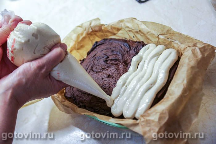 Фотографии рецепта Брауни-тирамису, 09 Брауни-тирамису, Шаг 09