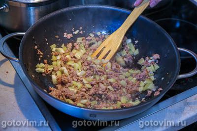 Фотографии рецепта Каша из булгура с овощами и мясным фаршем, 02 Каша из булгура с овощами и мясным фаршем, Шаг 02