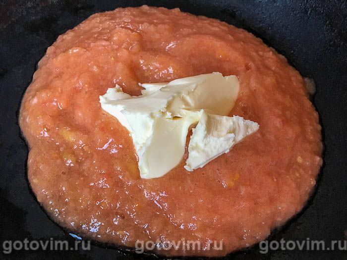Фотографии рецепта Булгур в томатно-луковом пюре с белым вином, 03 Булгур в томатно-луковом пюре с белым вином, Шаг 03
