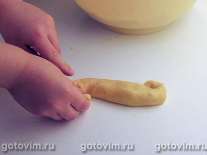 Фотографии рецепта Булочки с шафраном (Lussekatter) , 04 Булочки с шафраном (Lussekatter) , Шаг 04