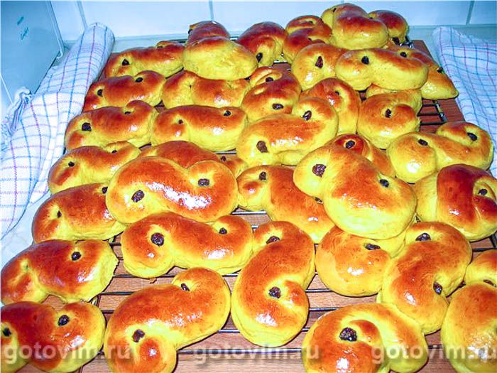 Фотографии рецепта Булочки с шафраном (Lussekatter) , 07 Булочки с шафраном (Lussekatter) , Шаг 07