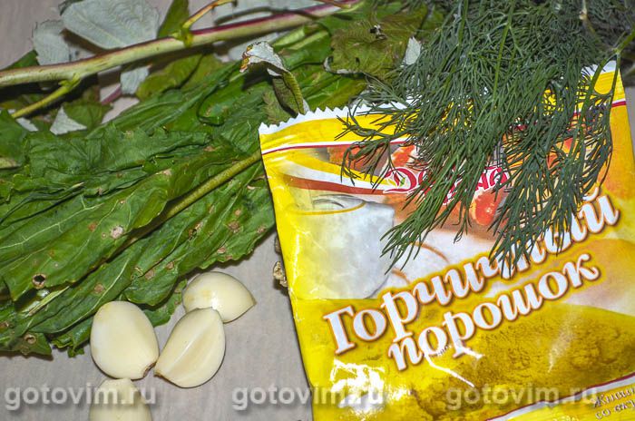 Фотографии рецепта Соленые зеленые помидоры с горчицей, 02 Соленые зеленые помидоры с горчицей, Шаг 02