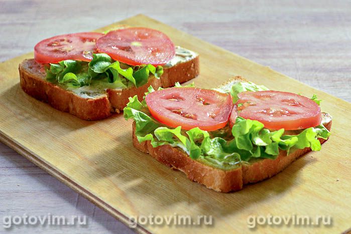 Фотографии рецепта Бутерброды с жареными кабачками, 04 Бутерброды с жареными кабачками, Шаг 04