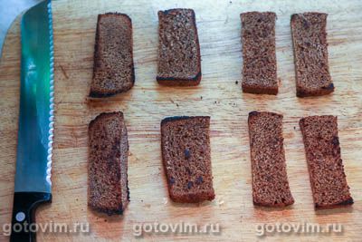 Фотографии рецепта Бутерброды со шпротами и авокадо, 04 Бутерброды со шпротами и авокадо, Шаг 04