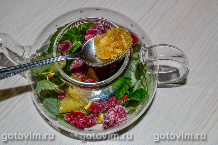 Фотографии рецепта Чай из листьев и ягод малины, 04 Чай из листьев и ягод малины, Шаг 04