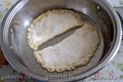 Фотографии рецепта Хрустящие чебуреки с рыбным фаршем, 07 Хрустящие чебуреки с рыбным фаршем, Шаг 07