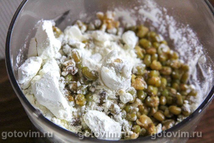 Фотографии рецепта Натуральные конфеты из чечевицы с орехами и кунжутом, 02 Натуральные конфеты из чечевицы с орехами и кунжутом, Шаг 02