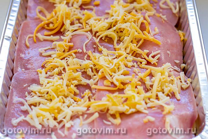 Фотографии рецепта Картофельная запеканка с ветчиной, грибами и сыром, 06 Картофельная запеканка с ветчиной, грибами и сыром, Шаг 06