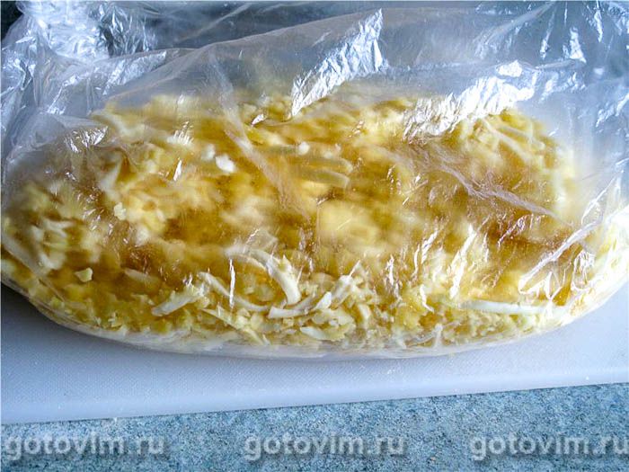 Фотографии рецепта Сыр с зеленью, 02 Сыр с зеленью, Шаг 02