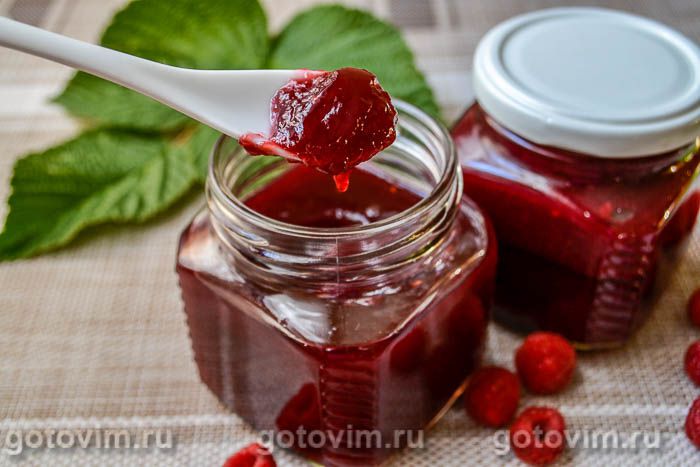 Джем из малины без косточек. Фотография рецепта Джем из малины без косточек. Фотография рецепта