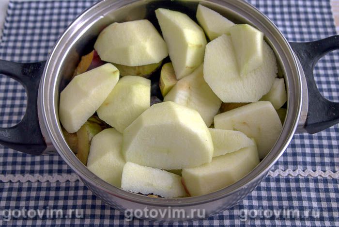 Фотографии рецепта Яблочно-сливовый джем с лимоном, 02 Яблочно-сливовый джем с лимоном, Шаг 02