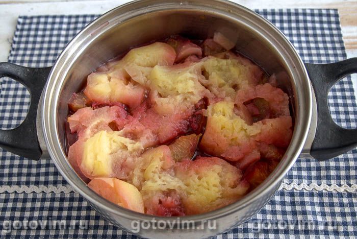 Фотографии рецепта Яблочно-сливовый джем с лимоном, 04 Яблочно-сливовый джем с лимоном, Шаг 04