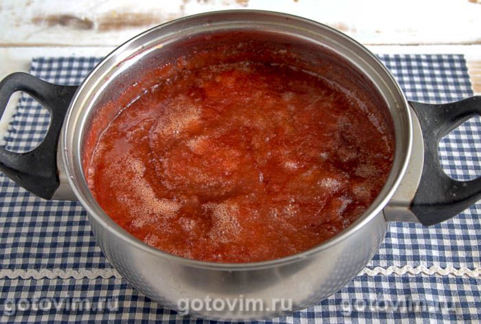 Фотографии рецепта Яблочно-сливовый джем с лимоном, 07 Яблочно-сливовый джем с лимоном, Шаг 07