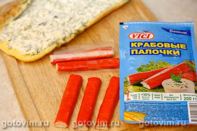Фотографии рецепта Яичный рулет с крабовыми палочками VIČI, 09 Яичный рулет с крабовыми палочками VIČI, Шаг 09