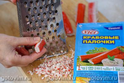 Фотографии рецепта Яйца, фаршированные крабовыми палочками VIČI, 04 Яйца, фаршированные крабовыми палочками VIČI, Шаг 04
