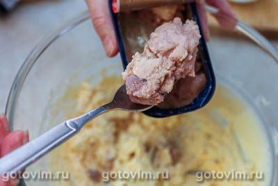 Фотографии рецепта Яйца, фаршированные печенью трески и сыром, 04 Яйца, фаршированные печенью трески и сыром, Шаг 04