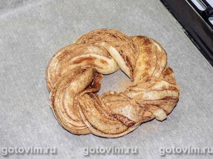 Фотографии рецепта Эстонский крендель с корицей (Kringle), 08 Эстонский крендель с корицей (Kringle), Шаг 08