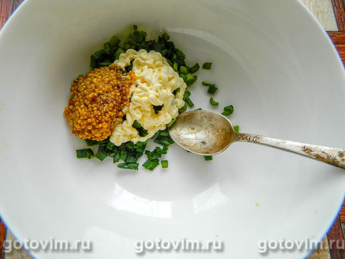 Фотографии рецепта Фаршированные куриные бедра в духовке, 03 Фаршированные куриные бедра в духовке, Шаг 03