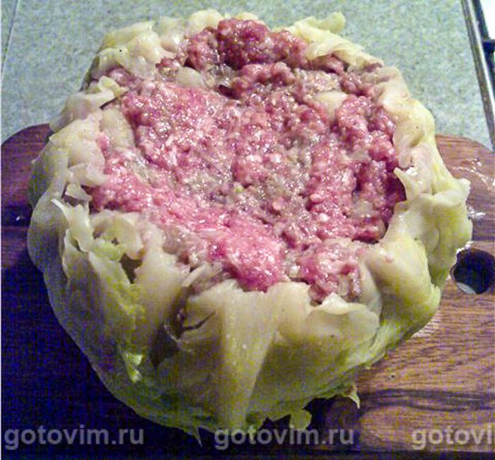 Фотографии рецепта Фаршированная капуста по-турецки, 02 Фаршированная капуста по-турецки, Шаг 02