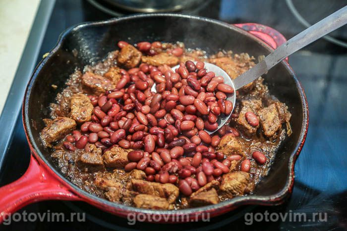 Фотографии рецепта Лобио из красной фасоли с мясом, 06 Лобио из красной фасоли с мясом, Шаг 06