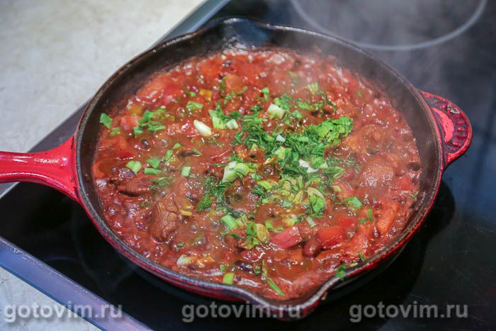 Фотографии рецепта Лобио из красной фасоли с мясом, 08 Лобио из красной фасоли с мясом, Шаг 08