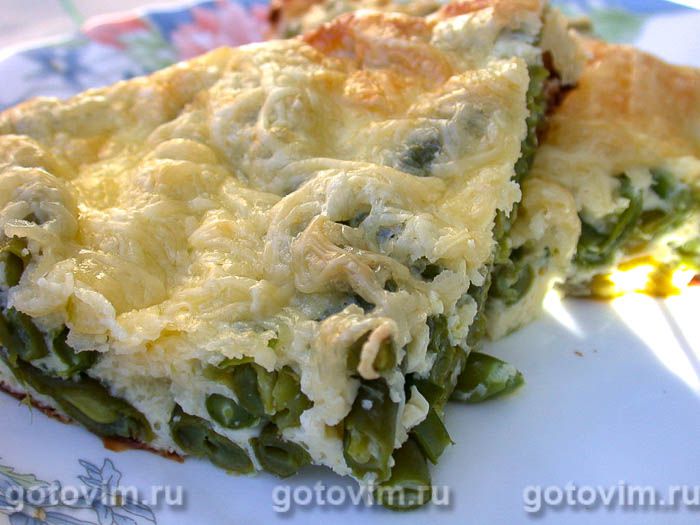 Запеканка со стручковой фасолью. Фотография рецепта Запеканка со стручковой фасолью. Фотография рецепта