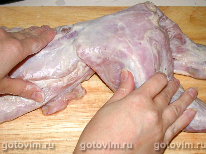 Фотографии рецепта Кролик печеный (на соли), 02 Кролик печеный (на соли), Шаг 02