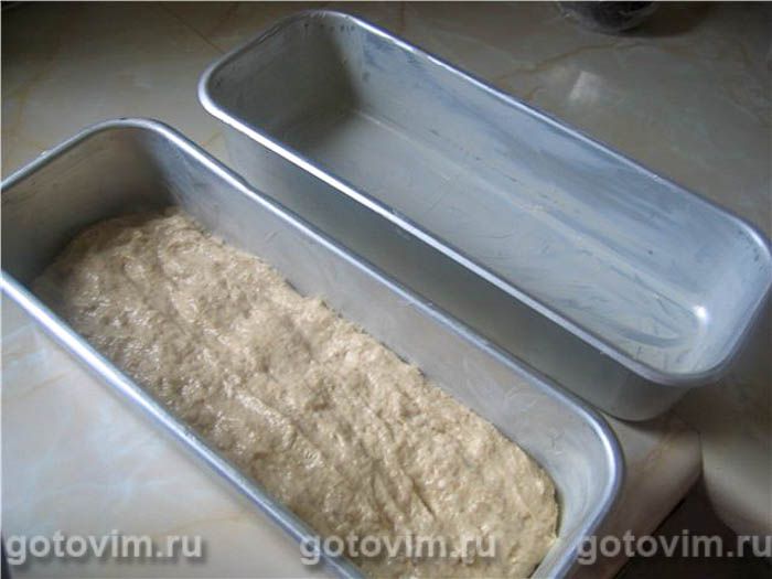 Фотографии рецепта Формовой хлеб из пшеничной муки и овсяных хлопьев, 04 Формовой хлеб из пшеничной муки и овсяных хлопьев, Шаг 04