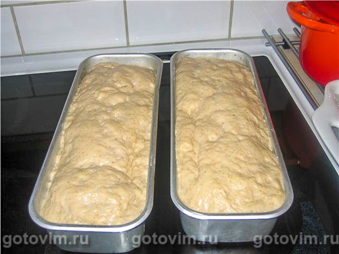 Фотографии рецепта Формовой хлеб из пшеничной муки и овсяных хлопьев, 05 Формовой хлеб из пшеничной муки и овсяных хлопьев, Шаг 05